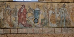 Visiter l'Eure-et-Loir : peinture murale de l'église de Meslay-le-Grenet